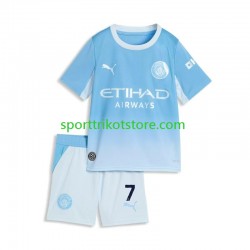 Manchester City Kinderset Heim trikot 2027-2028 Kurzarm Omar Marmoush 7