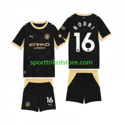 Manchester City Kinderset Auswärts trikot 2027-2028 Kurzarm Rodri 16