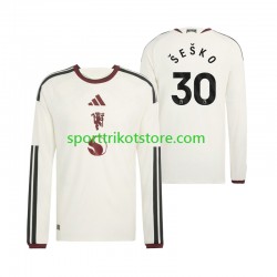 Manchester United Herren Ausweich trikot 2027-2028 Langarm Benjamin Sesko 30