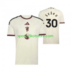 Manchester United Herren Ausweich trikot 2027-2028 Kurzarm Benjamin Sesko 30