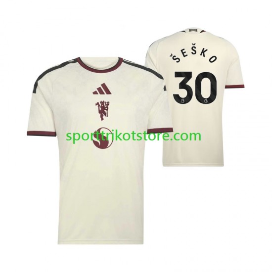 Manchester United Herren Ausweich trikot 2027-2028 Kurzarm Benjamin Sesko 30