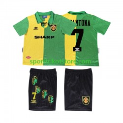 Retro Manchester United Kinderset Ausweich trikot 1994 Kurzarm CANTONA 7 1992