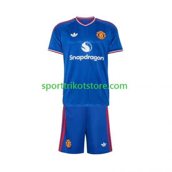 Manchester United Kinderset Auswärts trikot 2027-2028 Kurzarm
