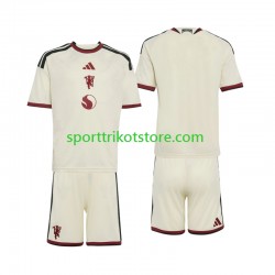 Manchester United Kinderset Ausweich trikot 2027-2028 Kurzarm