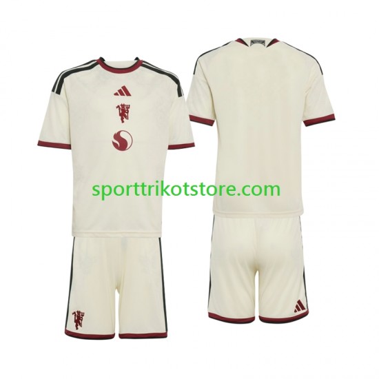 Manchester United Kinderset Ausweich trikot 2027-2028 Kurzarm