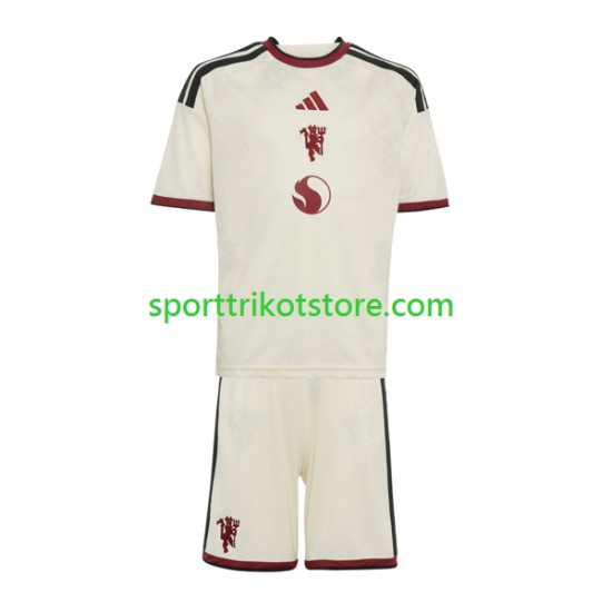 Manchester United Kinderset Ausweich trikot 2027-2028 Kurzarm