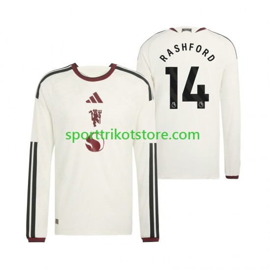 Manchester United Herren Ausweich trikot 2027-2028 Langarm Marcus Rashford 14