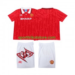 Retro Manchester United Kinderset Heim trikot 1994 Kurzarm 1993