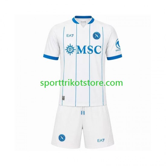 SSC Neaples Kinderset Auswärts trikot 2027-2028 Kurzarm
