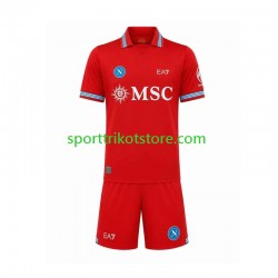 SSC Neaples Kinderset Ausweich trikot 2027-2028 Kurzarm