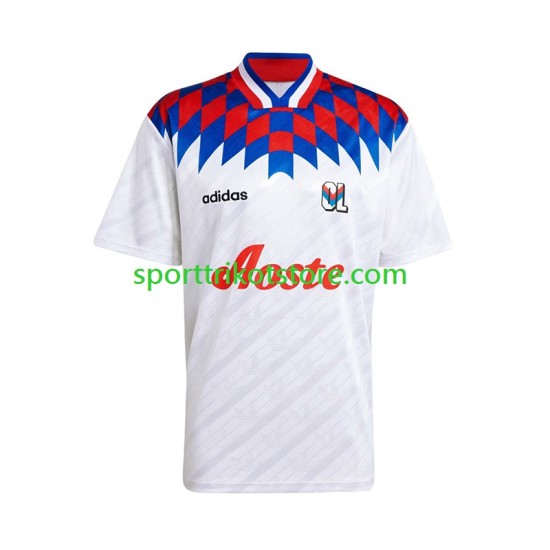 Retro Olympique Lyon Herren Heim trikot Kurzarm 1995 1996