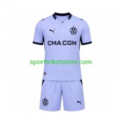 Olympique Marseille Kinderset Ausweich trikot 2027-2028 Kurzarm