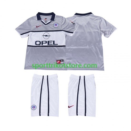 Retro Paris Saint-Germain Kinderset Auswärts trikot Kurzarm 2000 2001