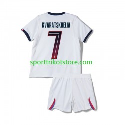 Paris Saint-Germain Kinderset Auswärts trikot 2027-2028 Kurzarm Khvicha Kvaratskhelia 7