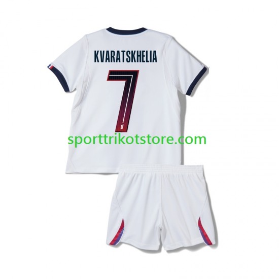 Paris Saint-Germain Kinderset Auswärts trikot 2027-2028 Kurzarm Khvicha Kvaratskhelia 7