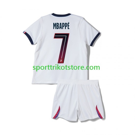 Paris Saint-Germain Kinderset Auswärts trikot 2027-2028 Kurzarm Kylian Mbappe 7