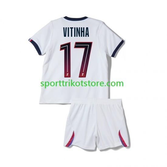 Paris Saint-Germain Kinderset Auswärts trikot 2027-2028 Kurzarm Vitinha 17
