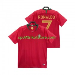 Retro Portugal Herren Heim trikot Kurzarm Cristiano Ronaldo 7 2018