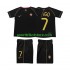 Retro Portugal Kinderset Auswärts trikot 2006 Kurzarm FIGO 7
