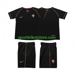 Retro Portugal Kinderset Auswärts trikot 2006 Kurzarm