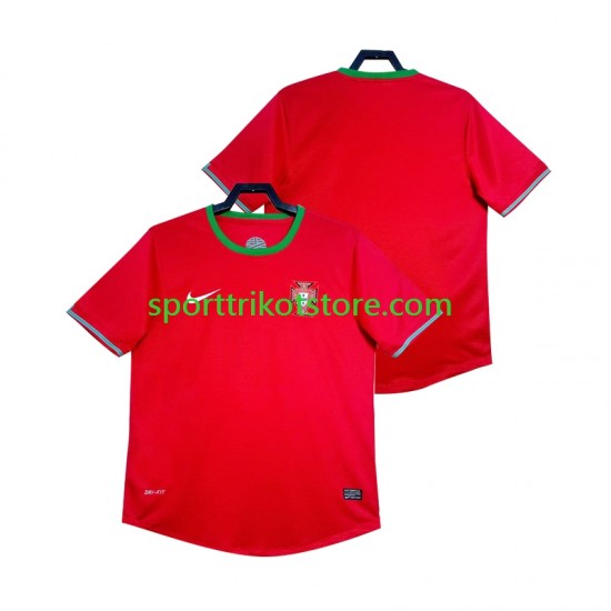 Retro Portugal Herren Heim trikot Kurzarm 2012