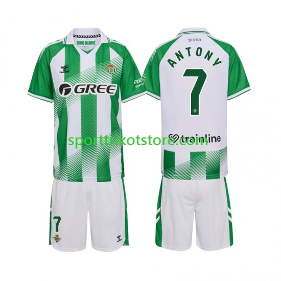 Real Betis Kinderset Heim trikot 2027-2028 Kurzarm Anthoy 7