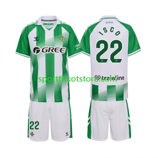 Real Betis Kinderset Heim trikot 2027-2028 Kurzarm Isco 22