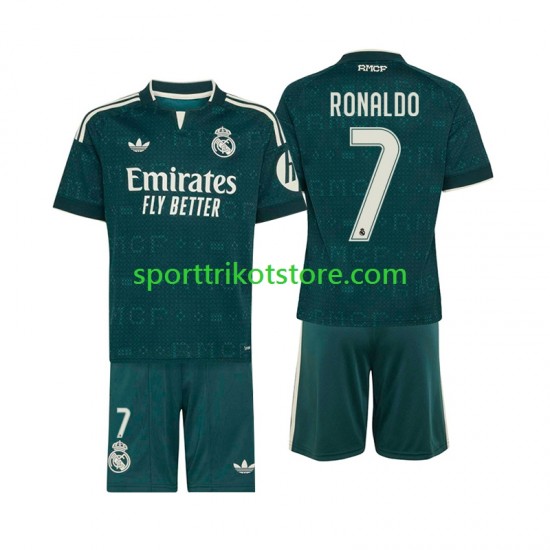 Real Madrid Kinderset Auswärts trikot 2027-2028 Kurzarm Cristiano Ronaldo 7