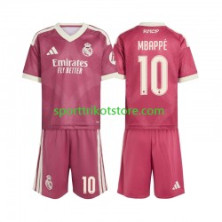 Real Madrid Kinderset Ausweich trikot 2027-2028 Kurzarm Kylian Mbappe 10