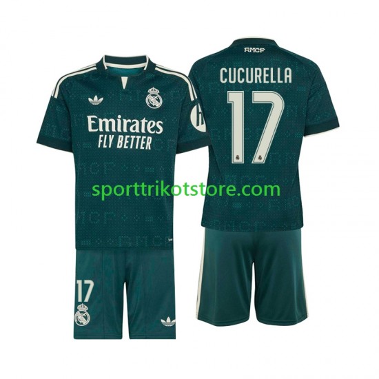 Real Madrid Kinderset Auswärts trikot 2027-2028 Kurzarm Marc Cucurella 17