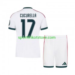 Real Madrid Kinderset Heim trikot 2027-2028 Kurzarm Marc Cucurella 17