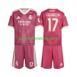 Real Madrid Kinderset Ausweich trikot 2027-2028 Kurzarm Marc Cucurella 17