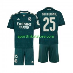 Real Madrid Kinderset Auswärts trikot 2027-2028 Kurzarm Yan Diomande 25