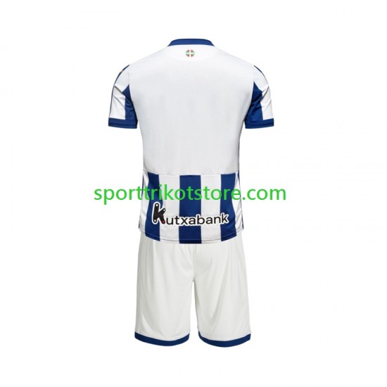 Real Sociedad Kinderset Heim trikot 2027-2028 Kurzarm