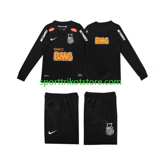 Retro Kinderset Auswärts trikot Langarm Santos Classic 2012 2013