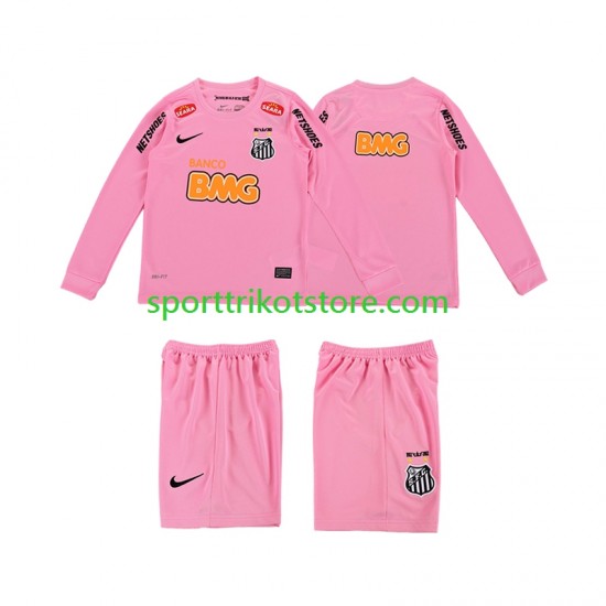 Retro Kinderset Viertes trikot Langarm Santos 2012 2013