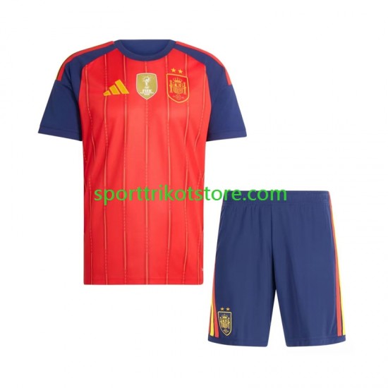 Spanien Kinderset Heim trikot 2027-2028 Kurzarm 2-star