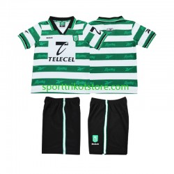 Retro Sporting CP Kinderset Heim trikot 1999 Kurzarm 2000