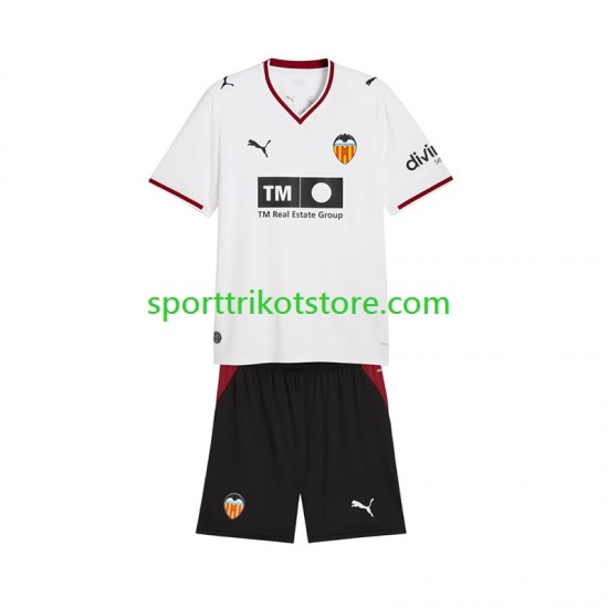 Valencia CF Kinderset Heim trikot 2027-2028 Kurzarm