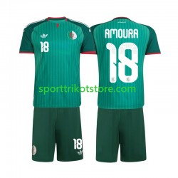 Algerien Kinderset Auswärts trikot 2026 Kurzarm Mohamed Amoura 18