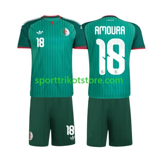 Algerien Kinderset Auswärts trikot 2026 Kurzarm Mohamed Amoura 18