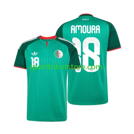 Algerien Herren Auswärts trikot 2026 Kurzarm Mohamed Amoura 18