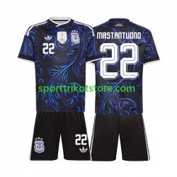 Argentinien Kinderset Auswärts trikot WM 2026 Kurzarm Franco Mastantuono 22