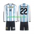 Argentinien Kinderset Heim trikot WM 2026 Langarm Franco Mastantuono 22