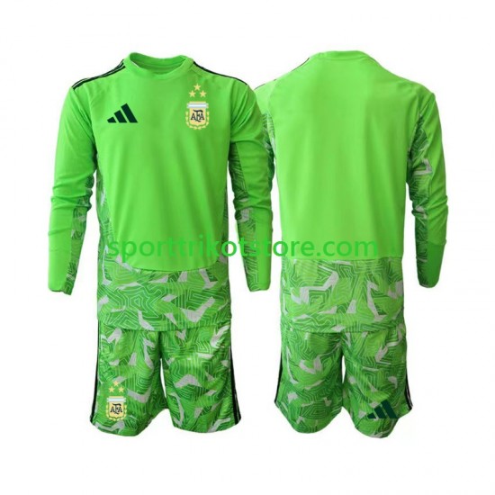 Argentinien Kinderset Ausweich trikot WM 2026 Langarm Torwart