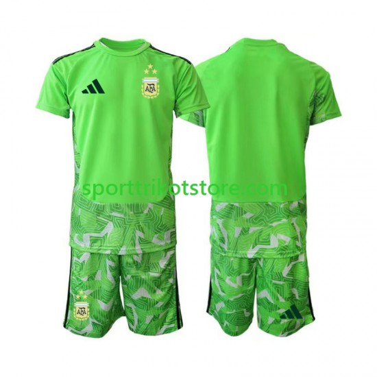 Argentinien Kinderset Ausweich trikot WM 2026 Kurzarm Torwart