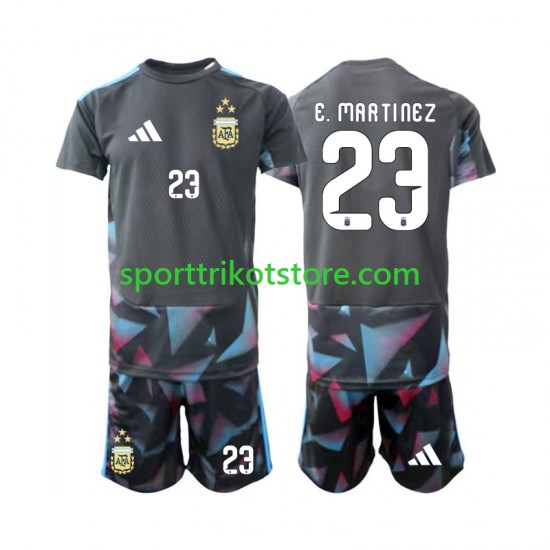 Argentinien Kinderset Heim trikot WM 2026 Kurzarm Torwart Emiliano Martinez 23