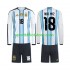 Argentinien Kinderset Heim trikot WM 2026 Langarm Nico Paz 18