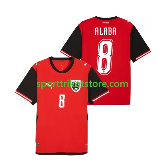 Österreich Herren Heim trikot WM 2026 Kurzarm David Alaba 8