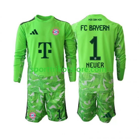FC Bayern München Kinderset Heim trikot 2027-2028 Langarm Torwart Manuel Neuer 1